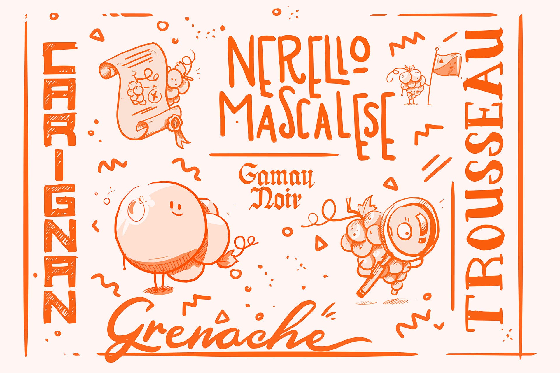 illustration showing alternative to pinot noirs